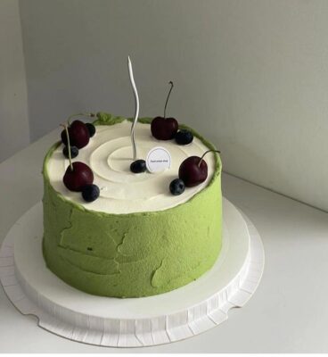 Cherry Trên Nền Xanh